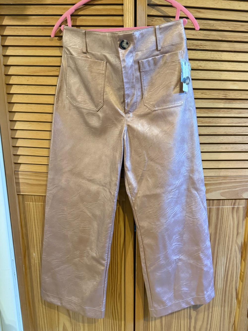 Maeve Collette Metallic pink Pants